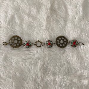 Southwestern Handmade Charm Bracelet 6” Long